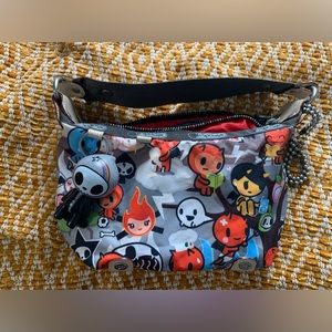 Tokidoki Mini Hell Lesportsac Micro Bag WITH ADIOS FIGURE